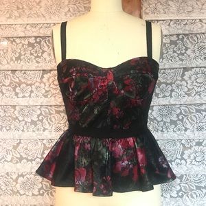 Pearl by Marchesa designer lace bustier top